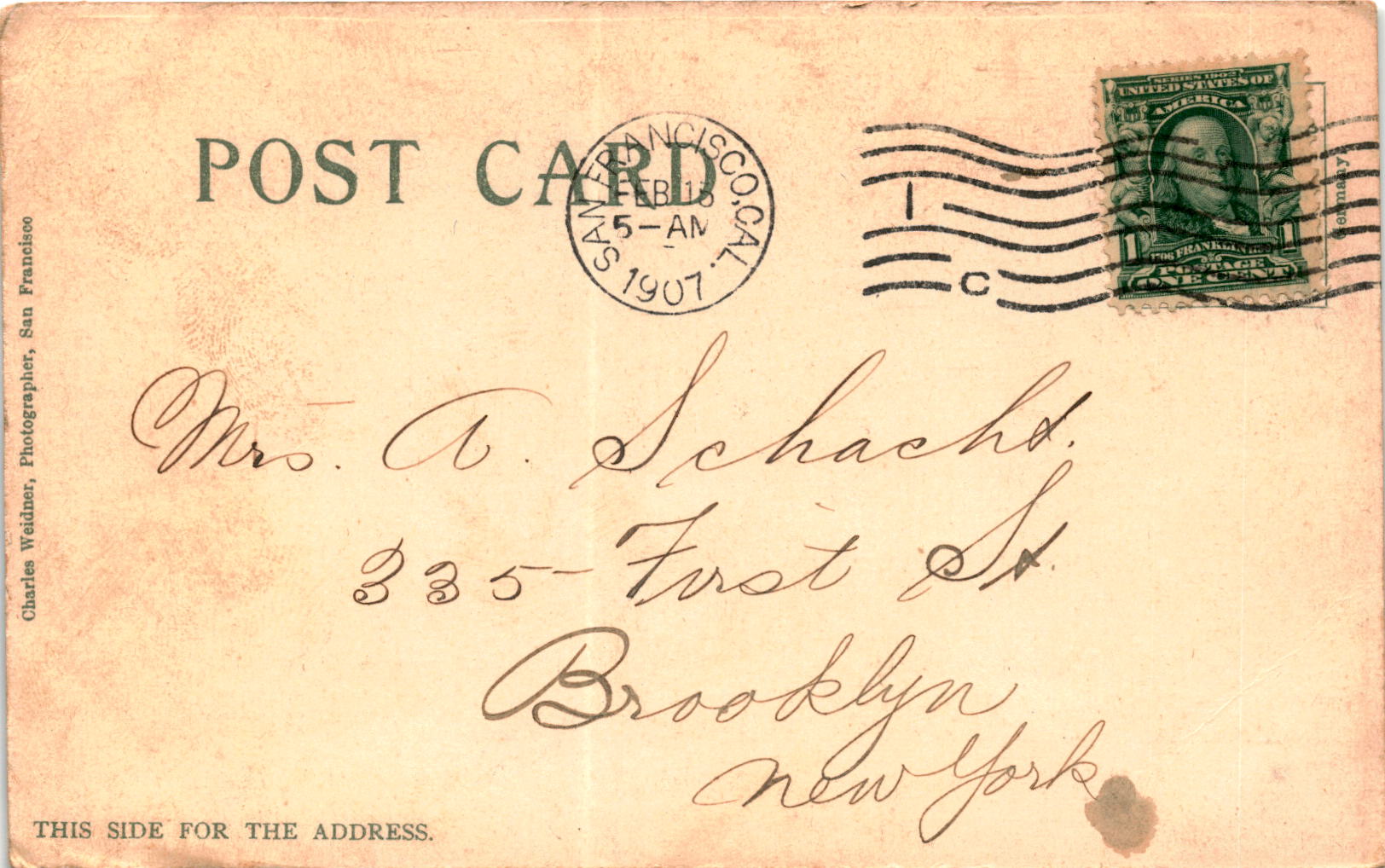 Back of Postcard