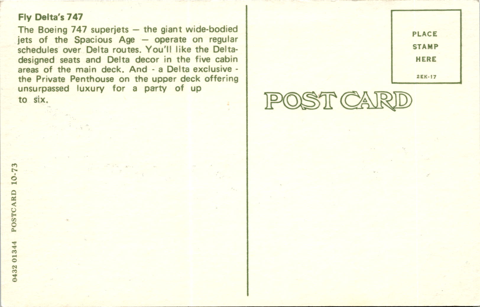 Back of Postcard