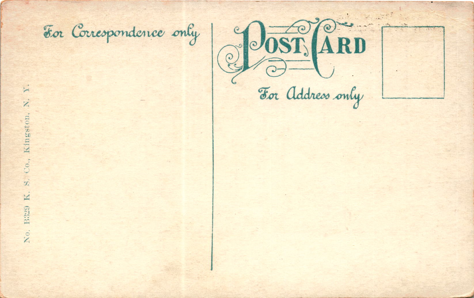 Back of Postcard
