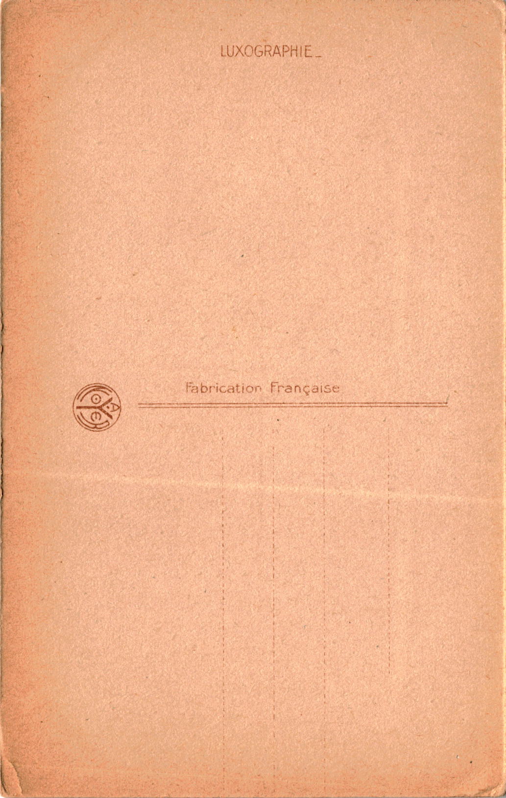 Back of Postcard