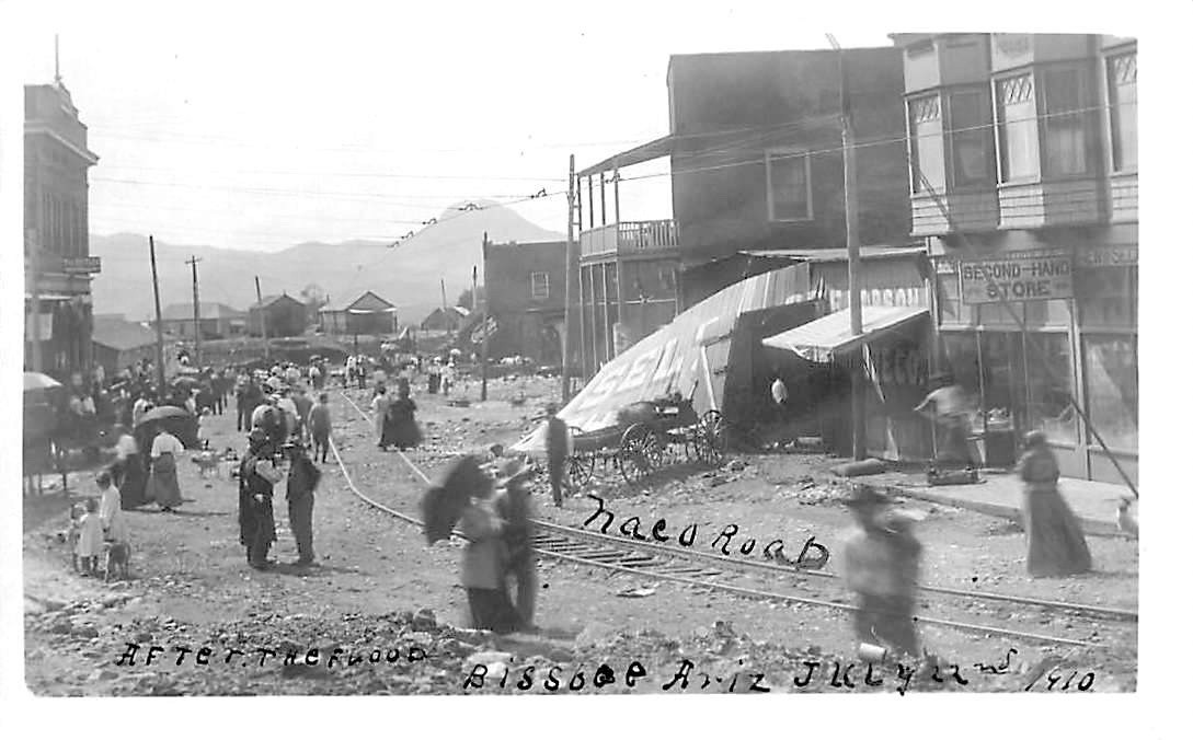 Bisbee Arizona Flood Disaster 1910 Real Photo Postcard