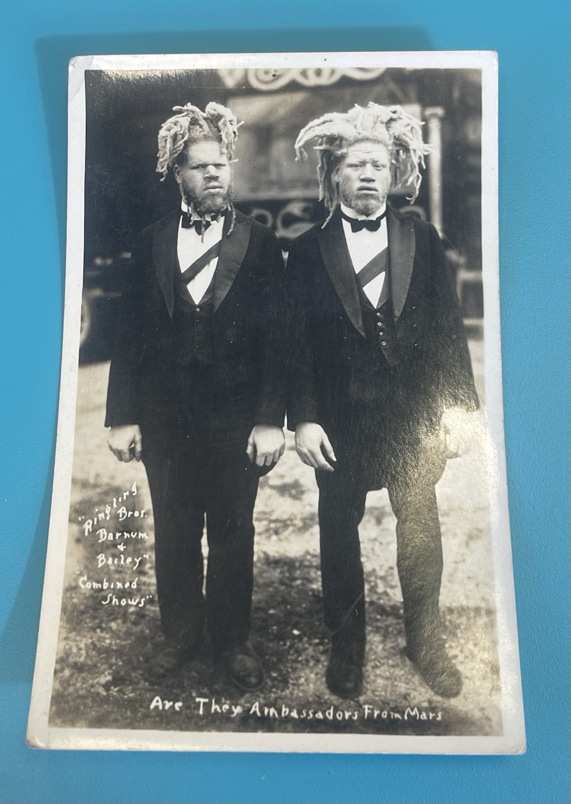 Ringling Bros Barnum & Bailey 'Are They Ambassadors From Mars' Eko Iko Real Photo Postcard