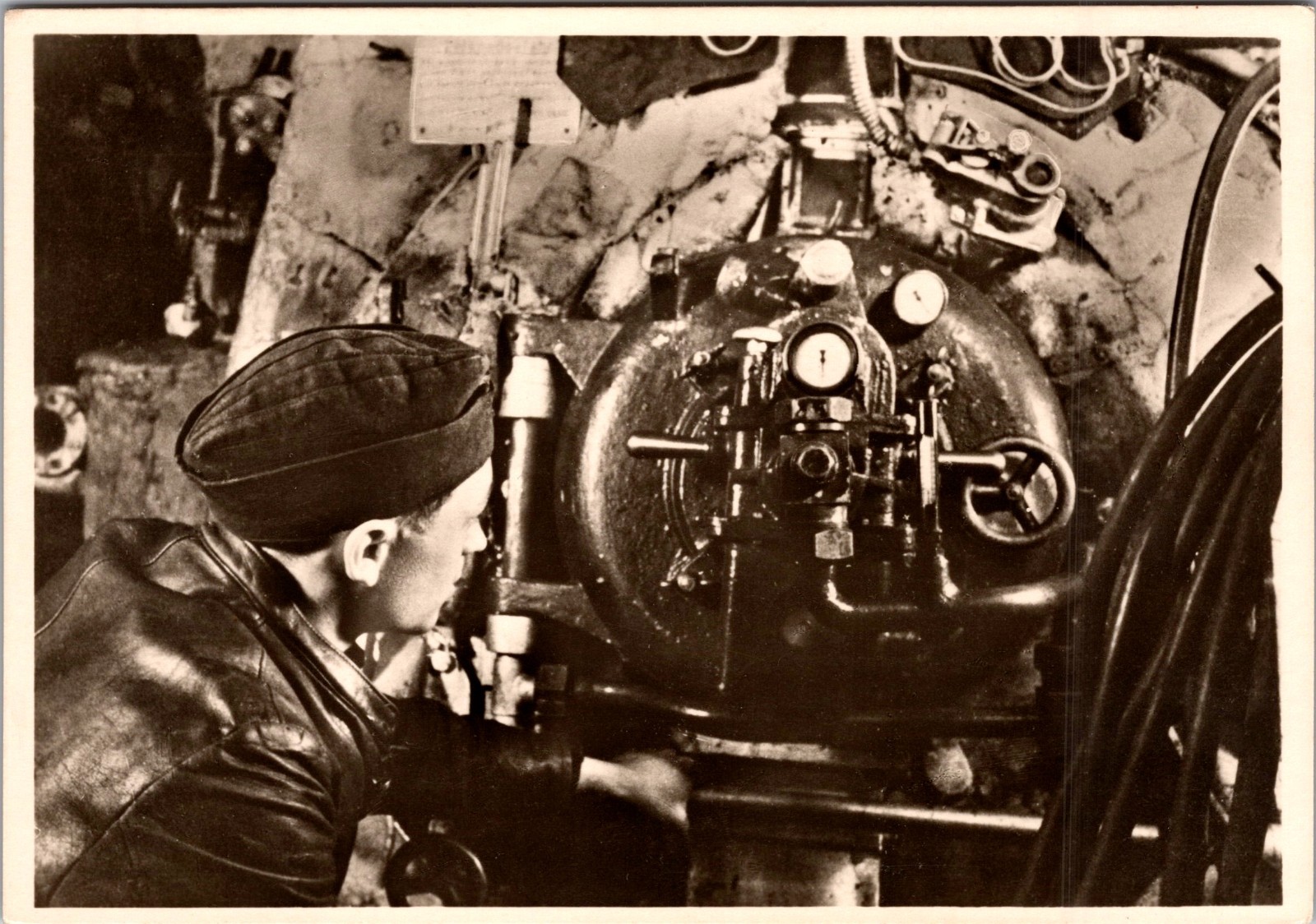 Germany World War 2 U Boat Submarine Torpedo Launcher Real Photo Postcard