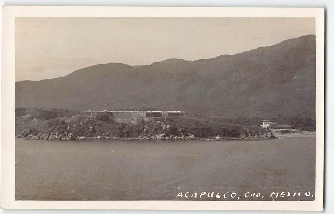Acapulco Guerrero Mexico Beach Scene Real Photo Postcard