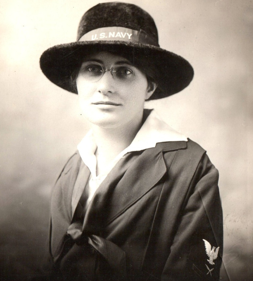 World War 1 Female Navy Yeoman Yeomanette Real Photo Postcard