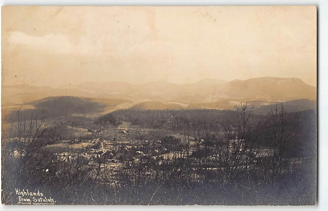 Satulah Highlands Macon County North Carolina Real Photo Postcard