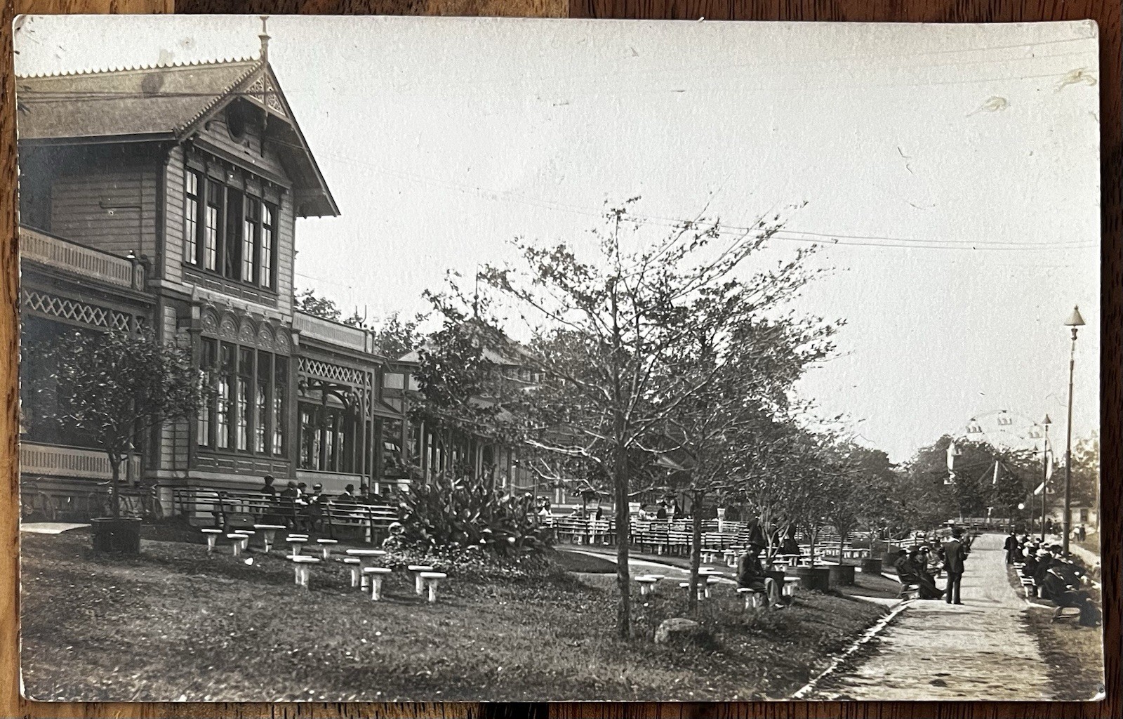 Milwaukee Wisconsin Pabst Whitefish Bay Resort 1910 Real Photo Postcard