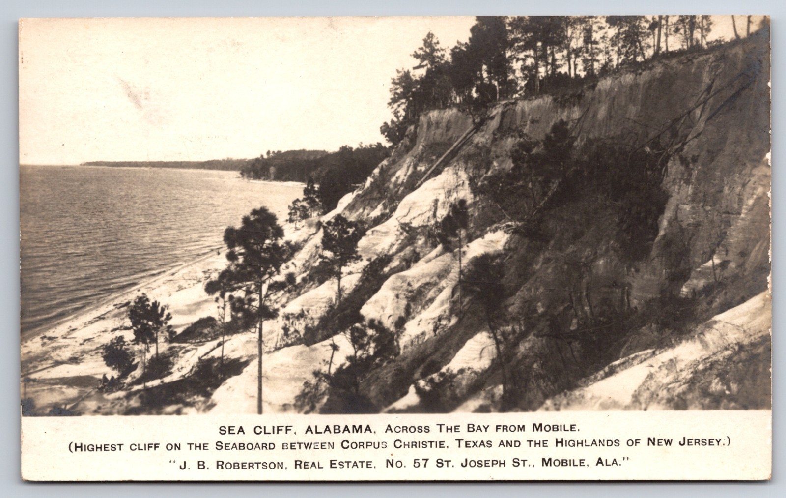 **Input:** View at Seacliff Alabama AL Fairhope Mobile c1910 Real Photo RPPC

**Output:** Seacliff Fairhope Mobile Alabama View 1910 Real Photo Postcard