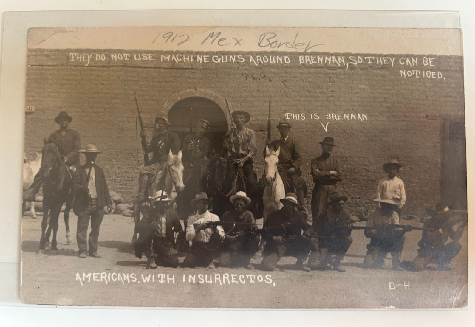 Mexican Revolution Armed Americans With Insurrectos 1912 Real Photo Postcard