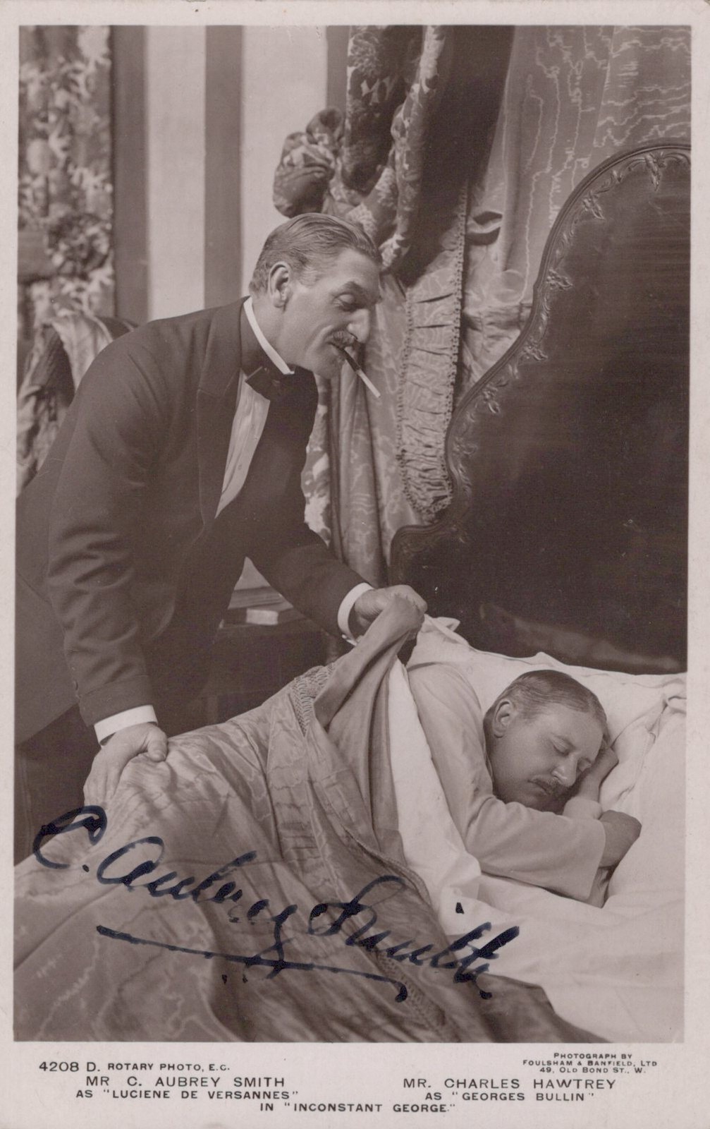 London C. Aubrey Smith Stage Actor 1910s Real Photo Postcard