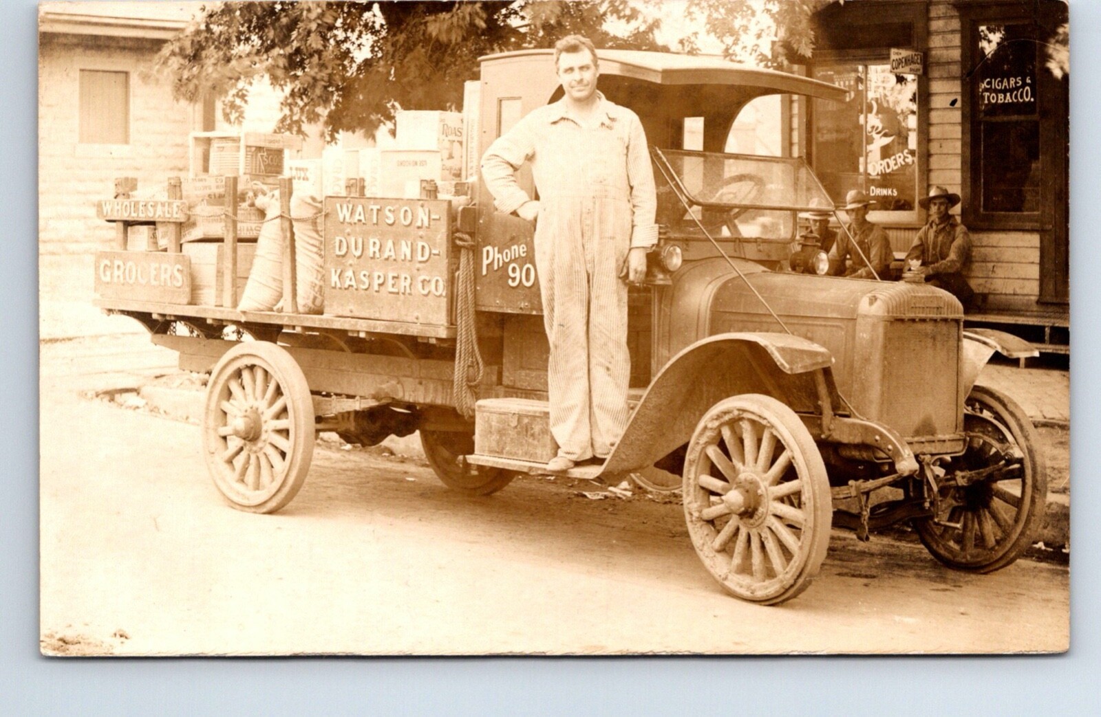Kansas Salina Watson Durand Kasper Company Tobacco Truck Real Photo Postcard