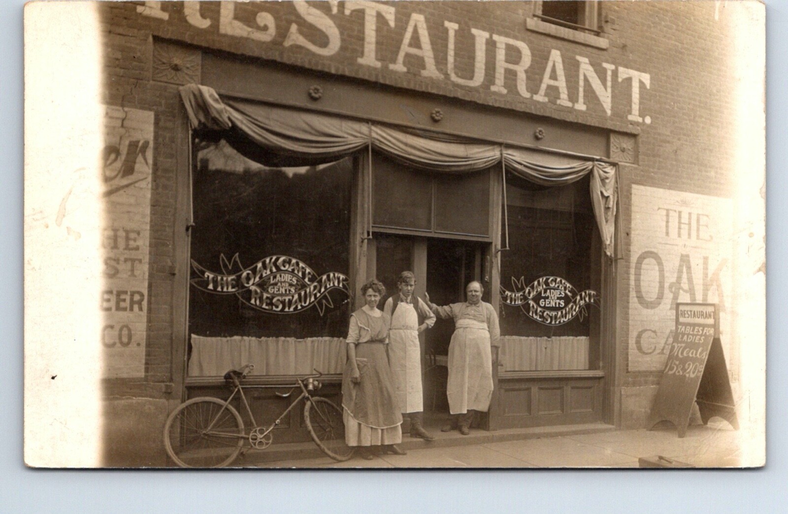 Blackfoot Idaho Bridges & Taylor Streets Restaurant Real Photo Postcard