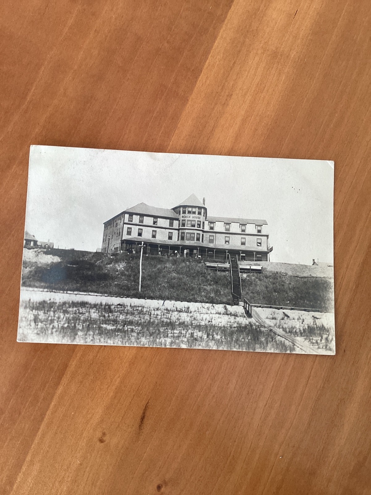 Nantucket Siasconset Sconset Beach House Hotel Inn Real Photo Postcard