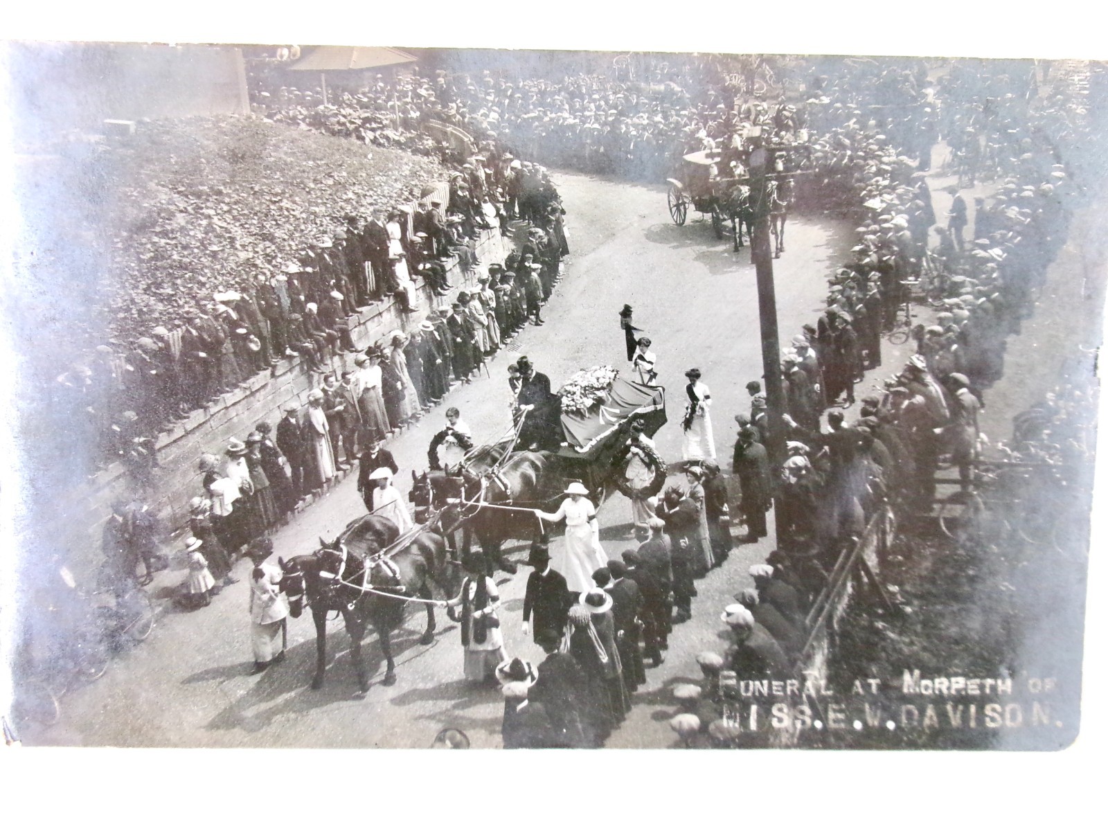 Funeral of Emily Davison, Woman Suffrage Martyr Real Photo Postcard