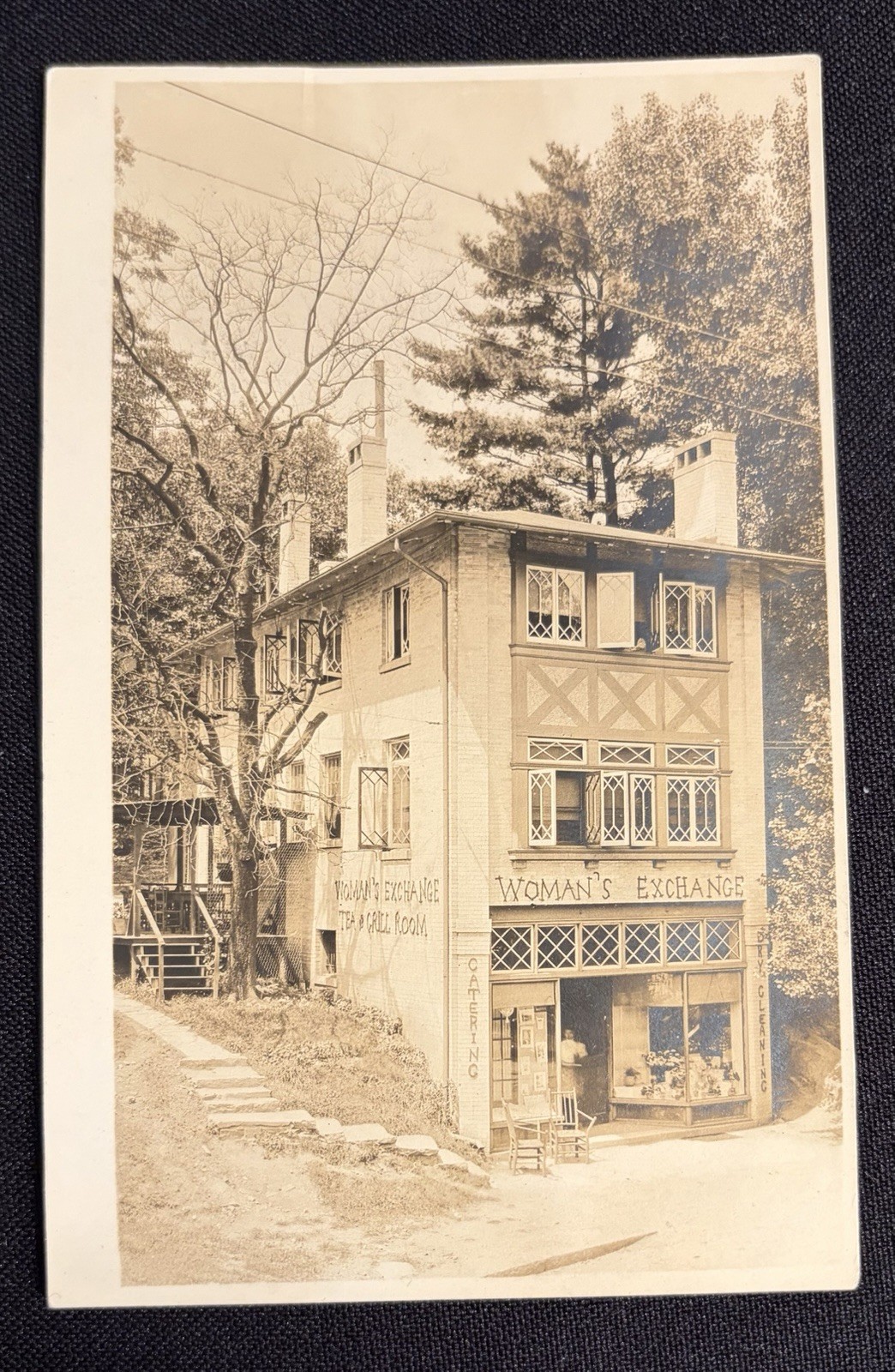 Asheville North Carolina Woman's Exchange Building Tea And Grill Room 1909 Real Photo Postcard