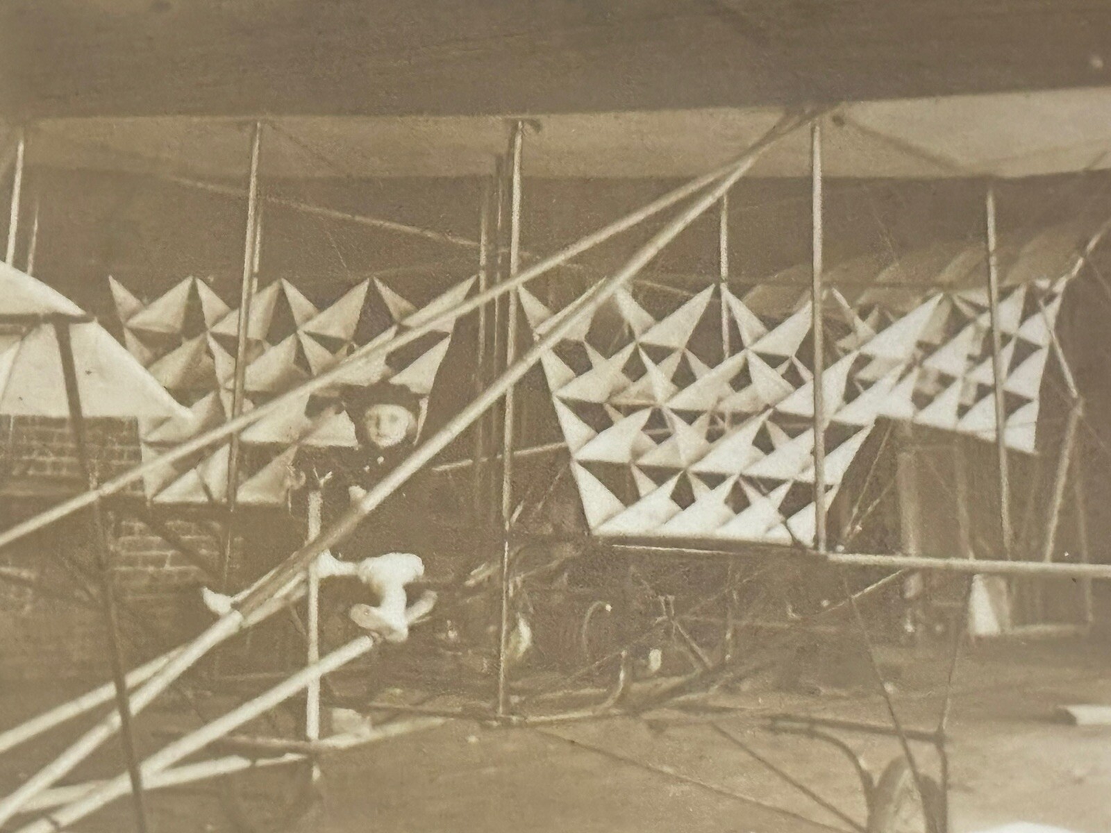 Alexander Graham Bell Undocumented Prototype Airplane Kites 1908 Real Photo Postcard