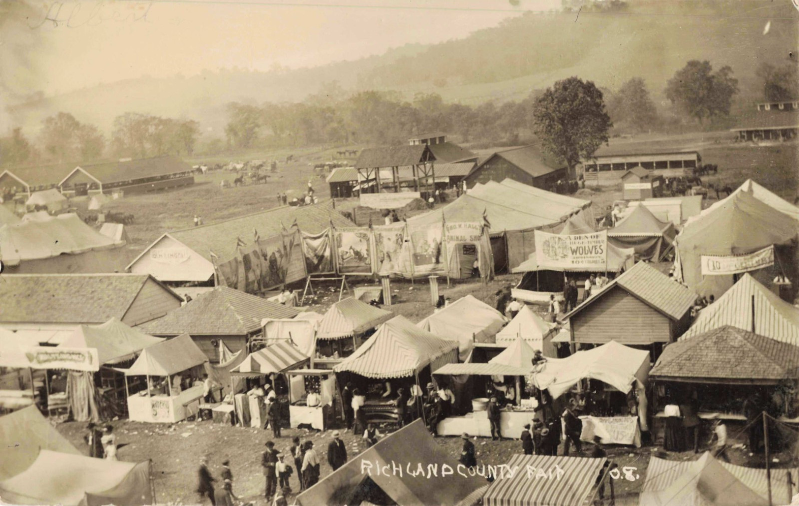 Richland County Wisconsin Fair 1908 Real Photo Postcard