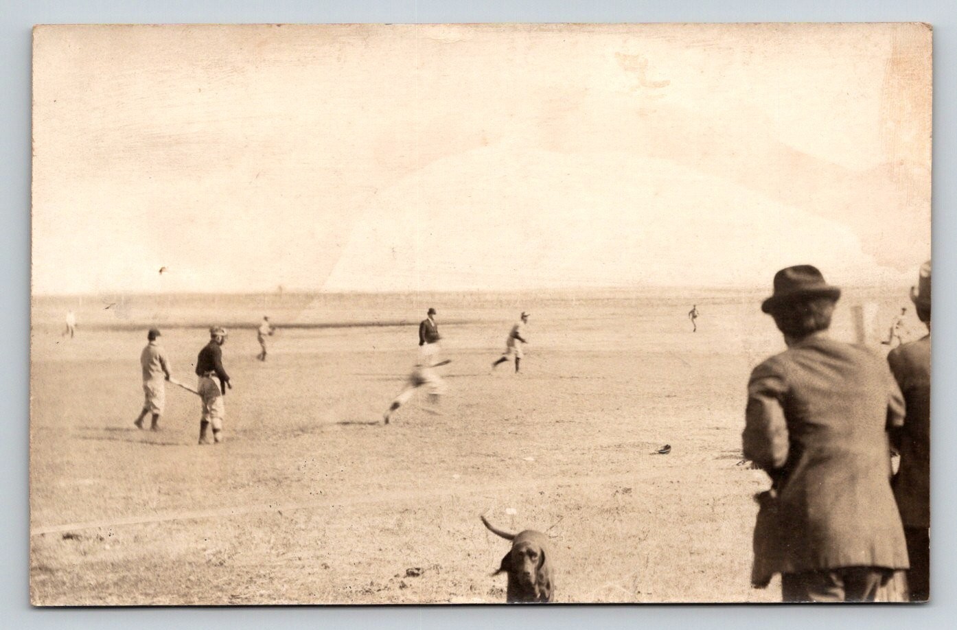 Rolette North Dakota Baseball Game 1909 Real Photo Postcard