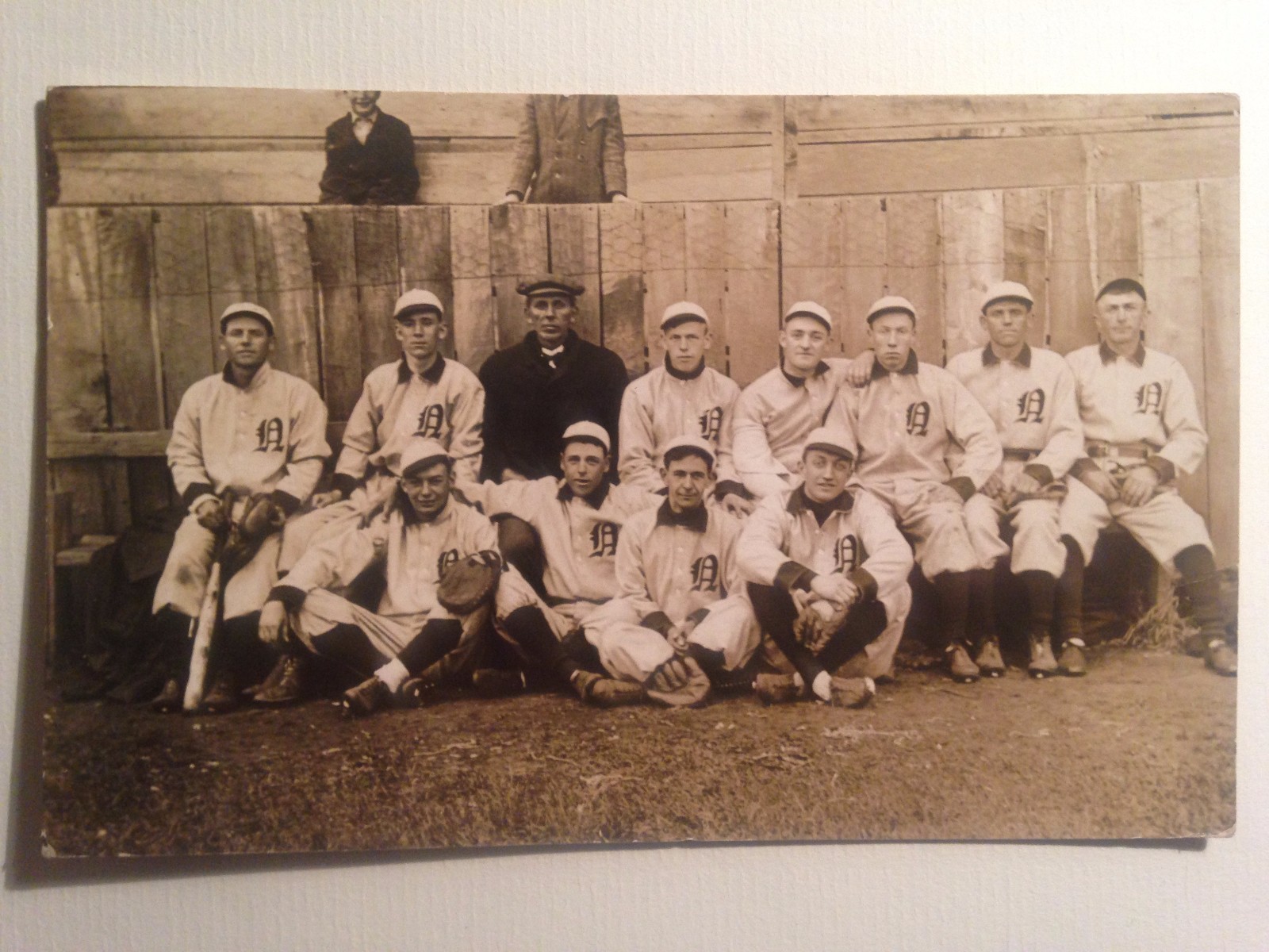 Nashville Michigan Baseball Team Real Photo Postcard