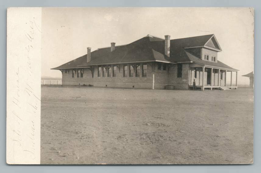 Mohave City Arizona Indian School Ghost Town DPO Territory Cancel Real Photo Postcard