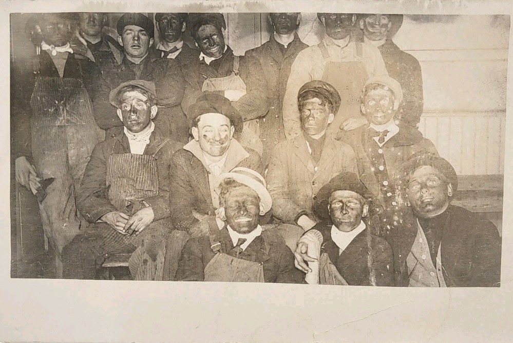 Sanborn North Dakota Guys Clowning Around 1910 Real Photo Postcard