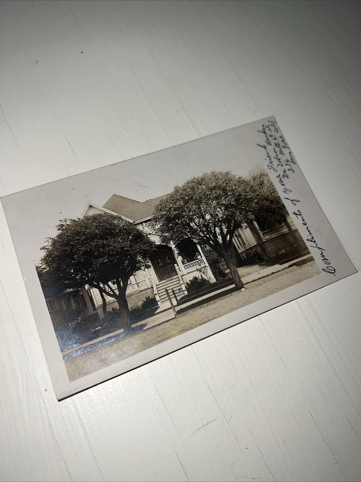 San Jose California Dr Barker Home 1907 Real Photo Postcard