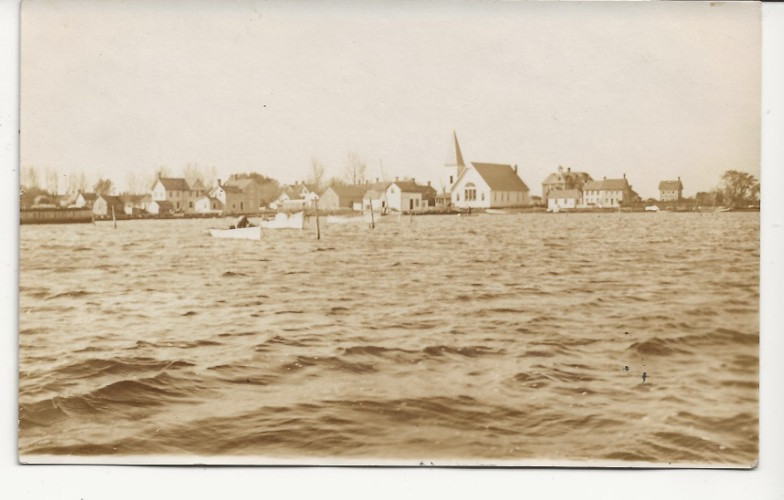 Tangier Island Eastern Shore Virginia Harbor Close Up Real Photo Postcard