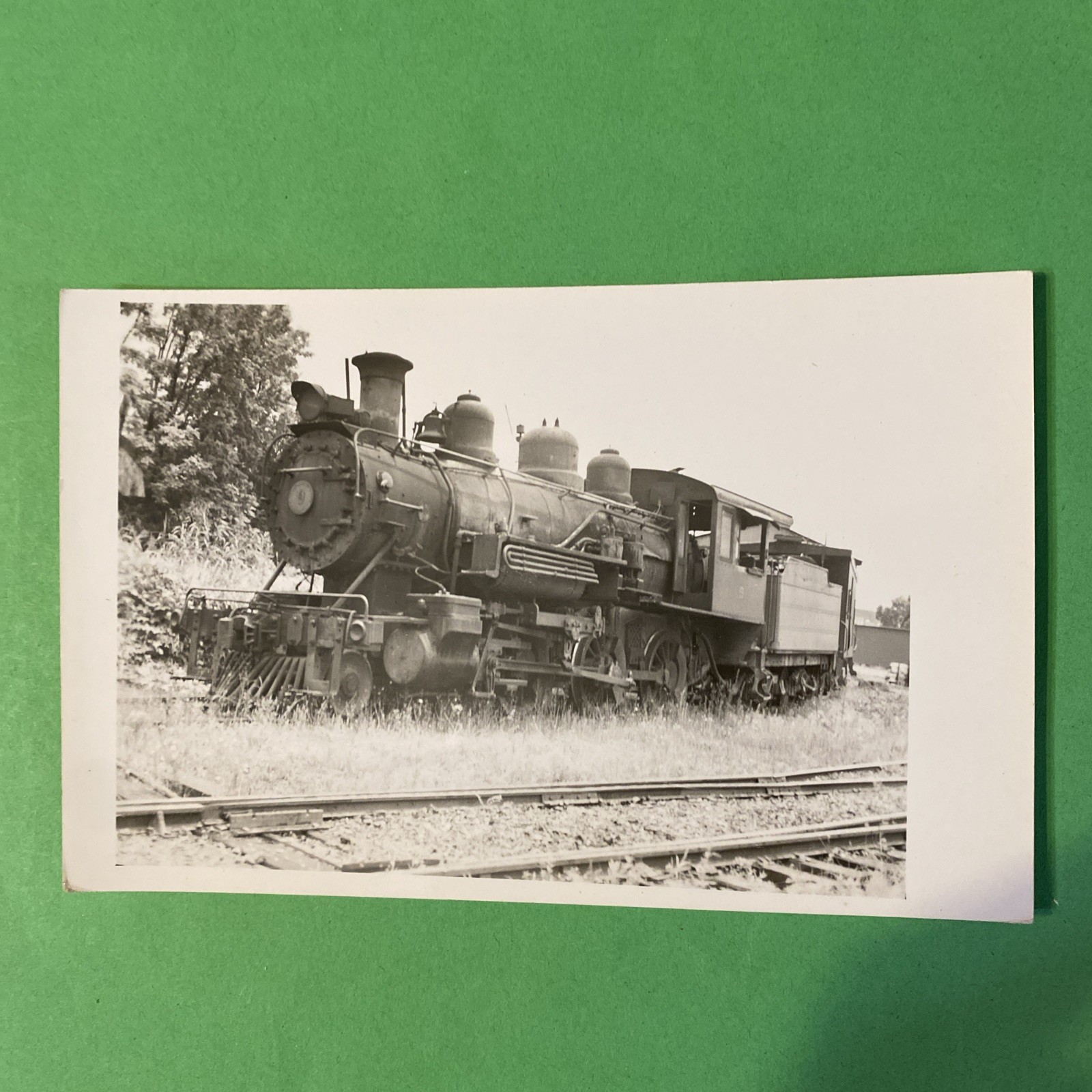 Union South Carolina Buffalo Union-Carolina Railroad Locomotive #9 1950 Real Photo Postcard