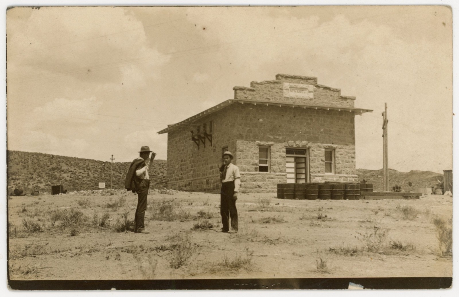Goldfield Nevada Power Mining & Milling Co. Electric Substation 1908 Real Photo Postcard