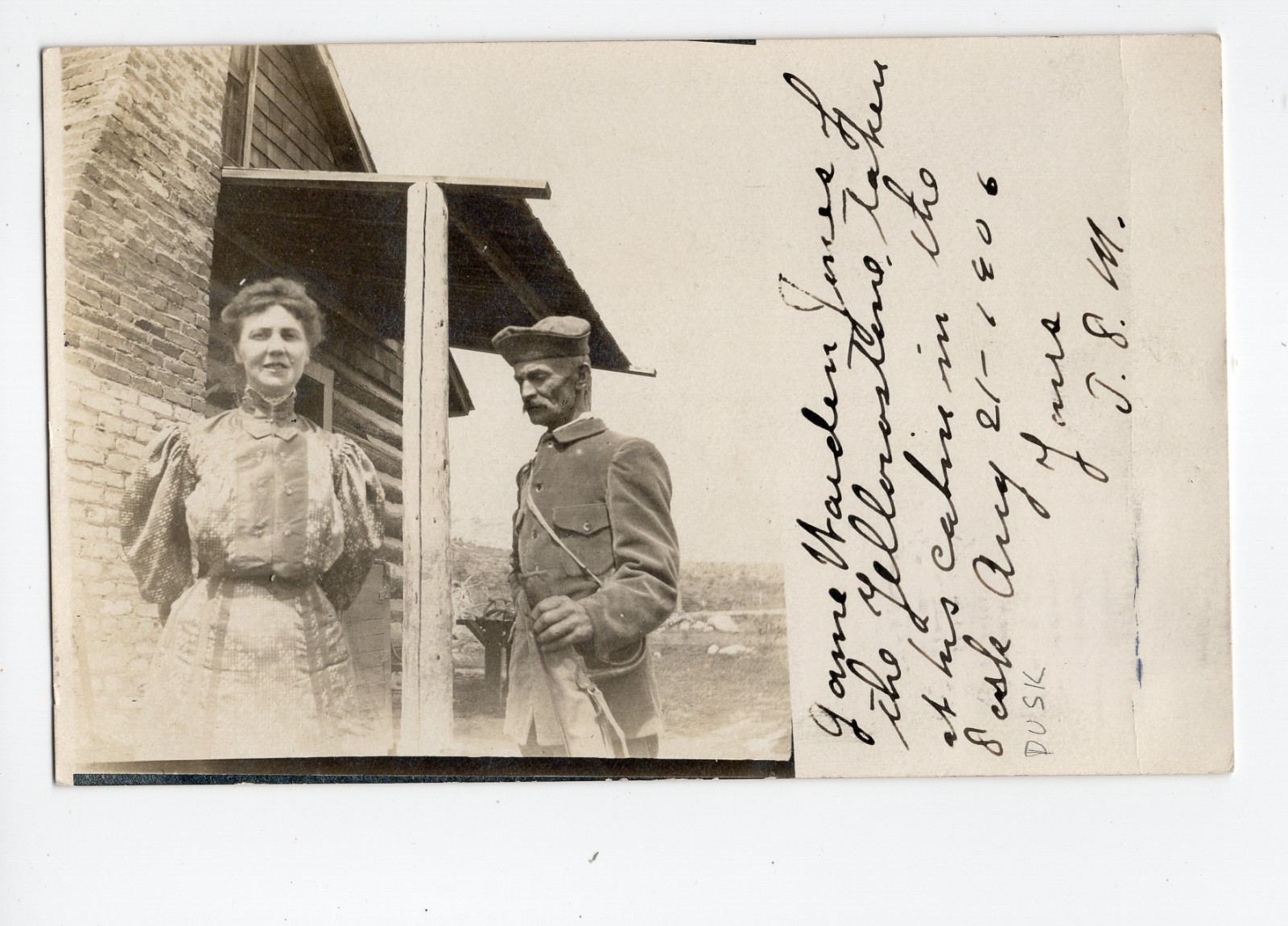 Yellowstone Game Warden Jones 1906 Real Photo Postcard