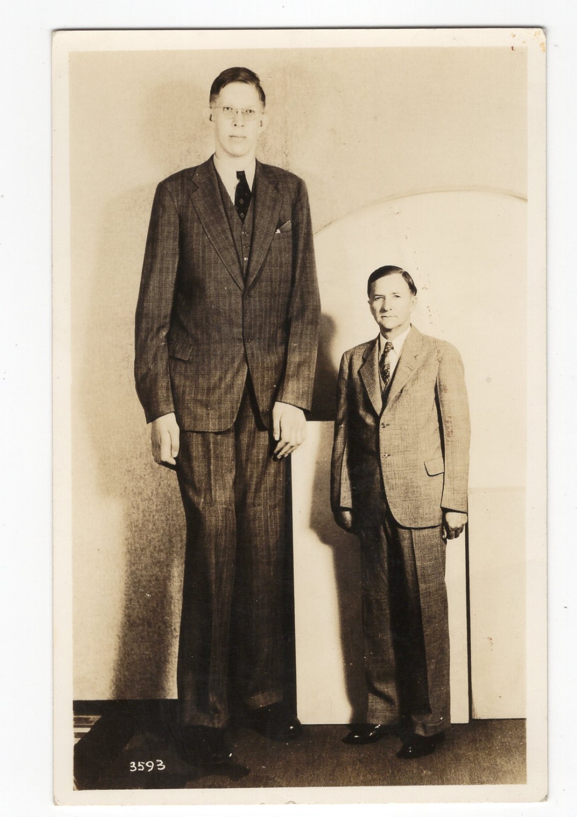 Robert Wadlow World Tallest Man Peters Shoe Advert Real Photo Postcard