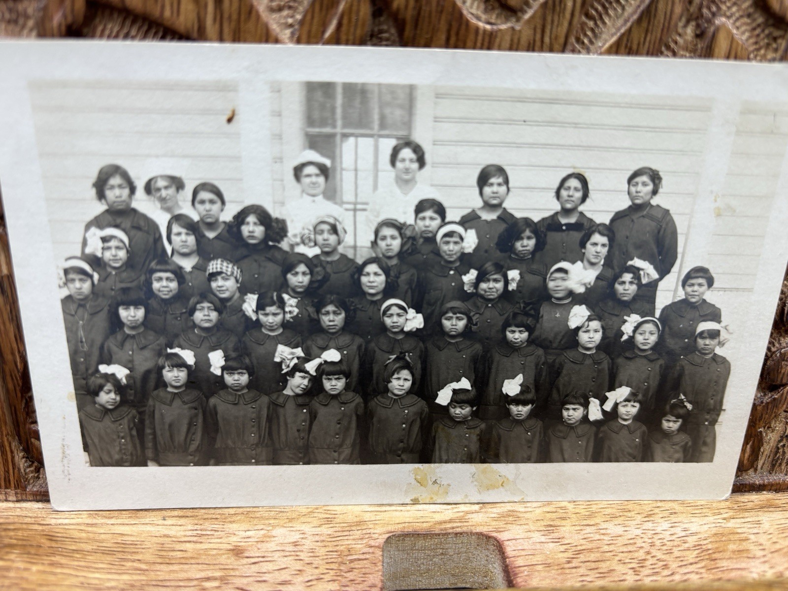 Lapwai Idaho Nez Perce Indian Girls School 1909 Real Photo Postcard