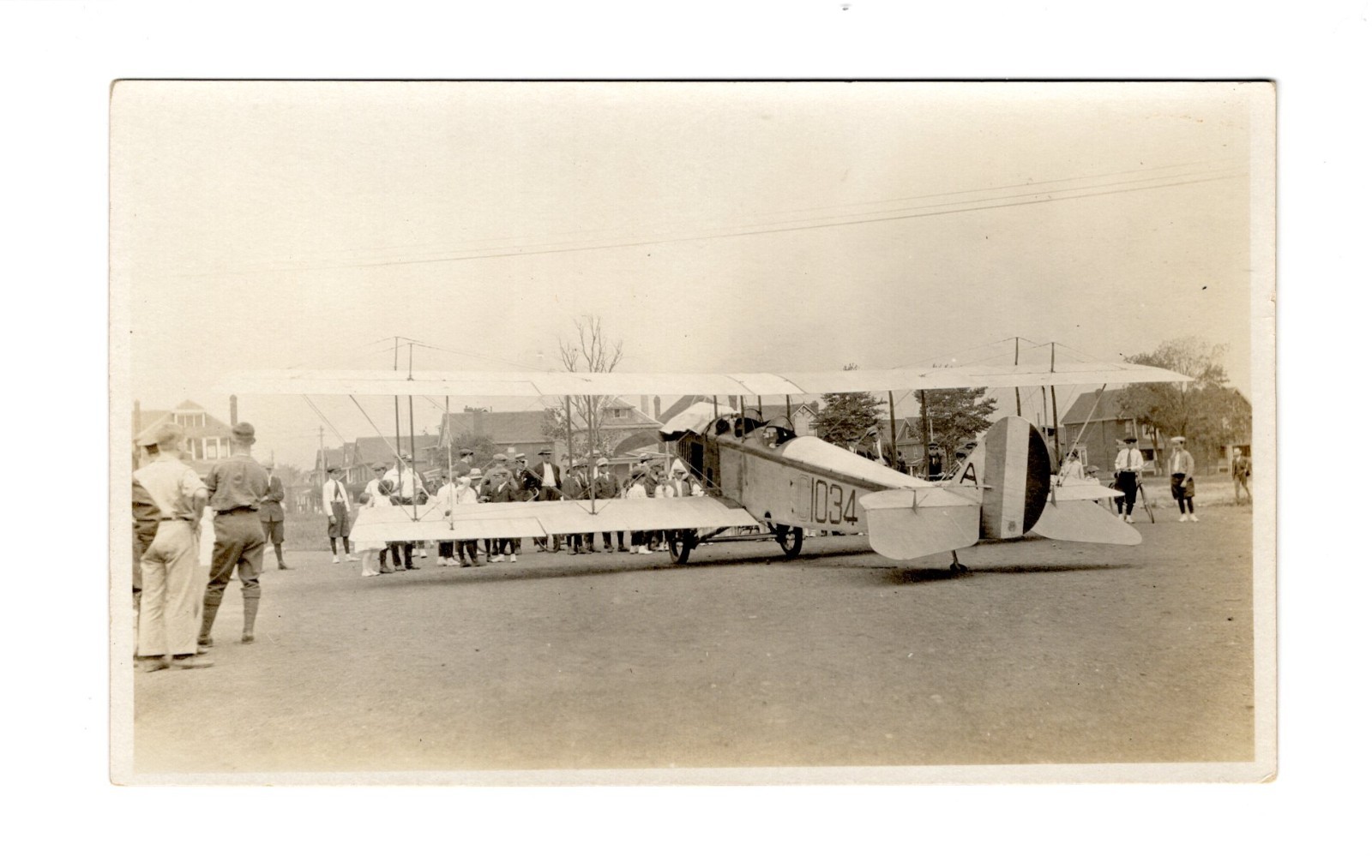 Hamilton Ontario Canada Airport Air Pageant Plane Real Photo Postcard