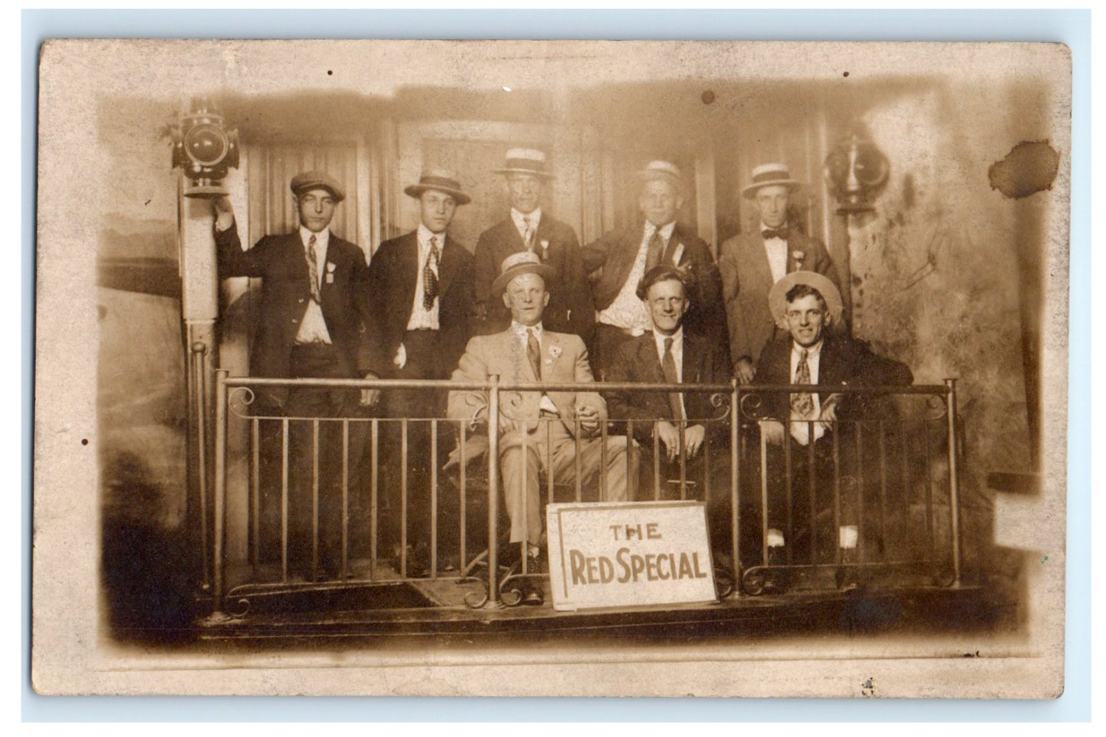 William Bryan Red Special 1908 Presidential Campaign Train Real Photo Postcard