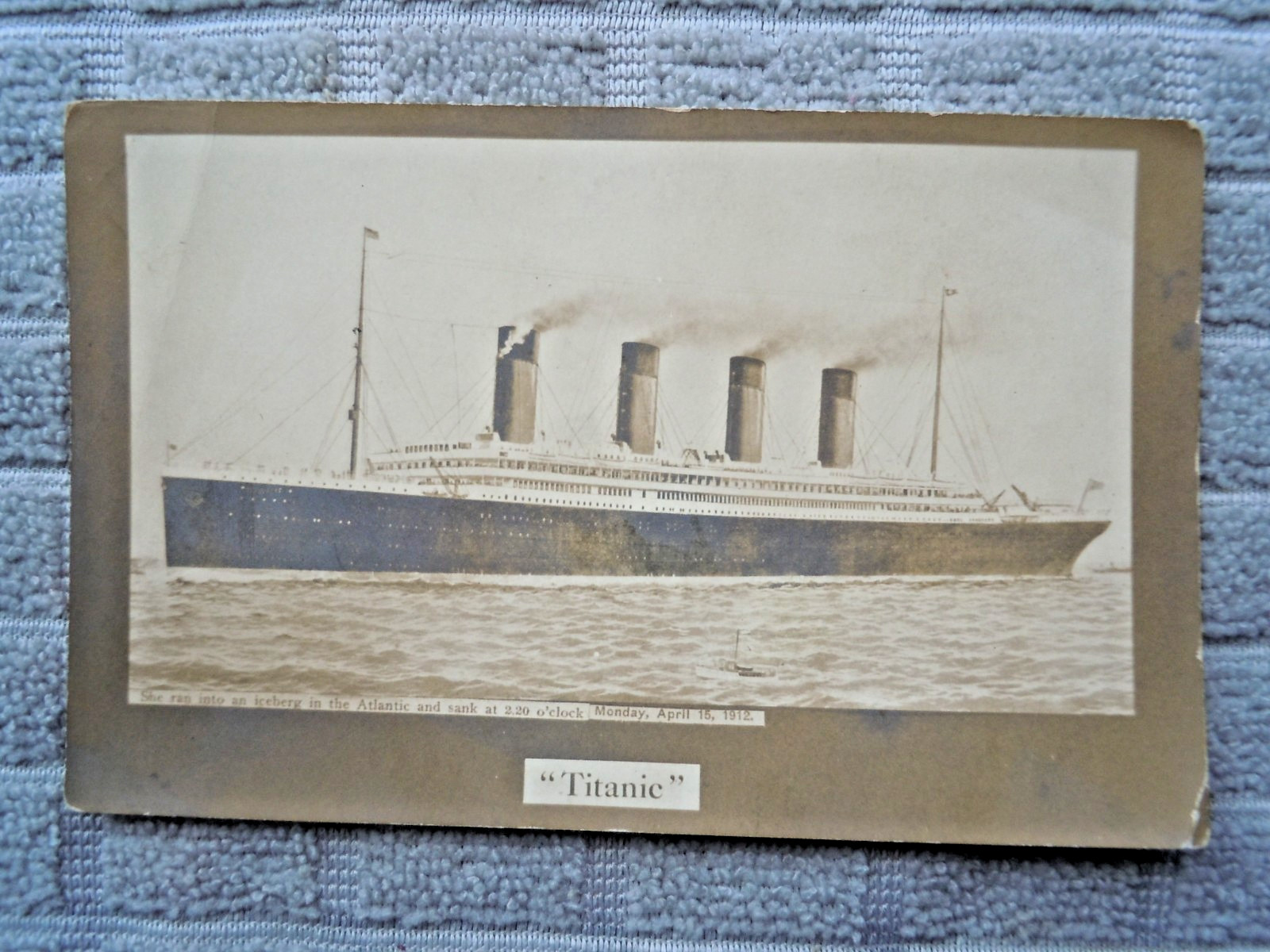 Titanic Real Photo Postcard