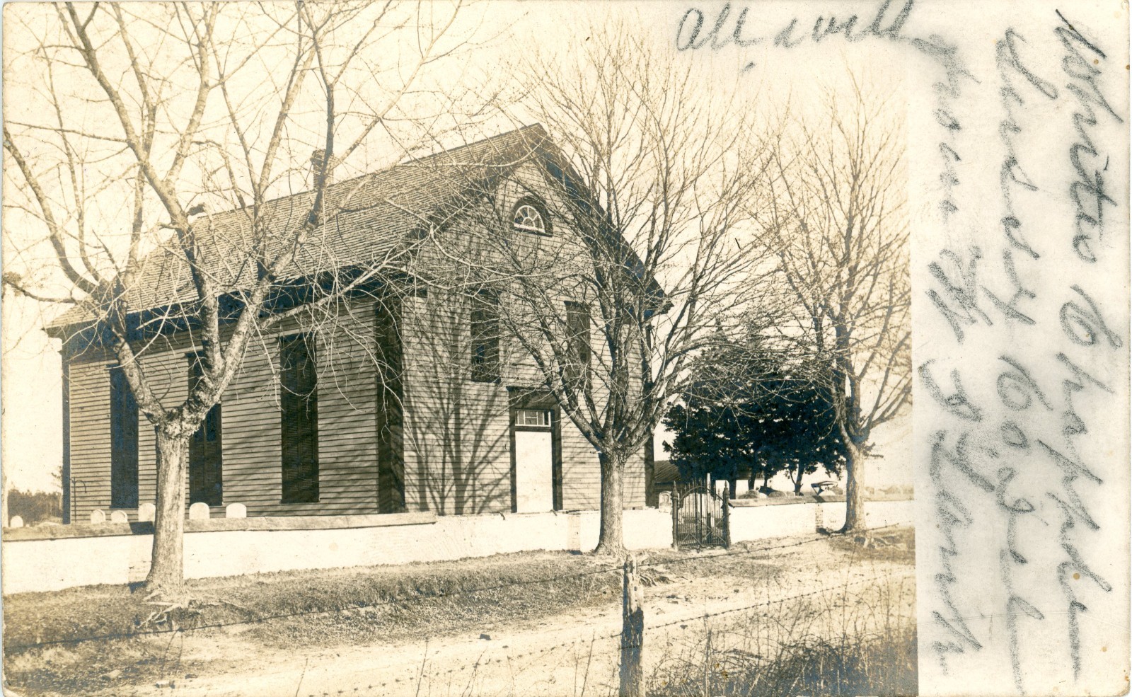 Milton Delaware Sussex County White's Chapel Real Photo Postcard
