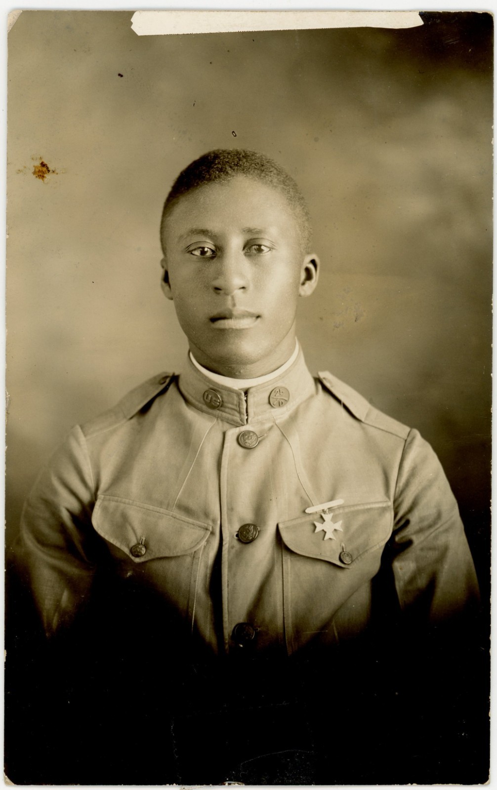 African American Buffalo Soldier United States Army 25th Infantry Company D Jackson Real Photo Postcard