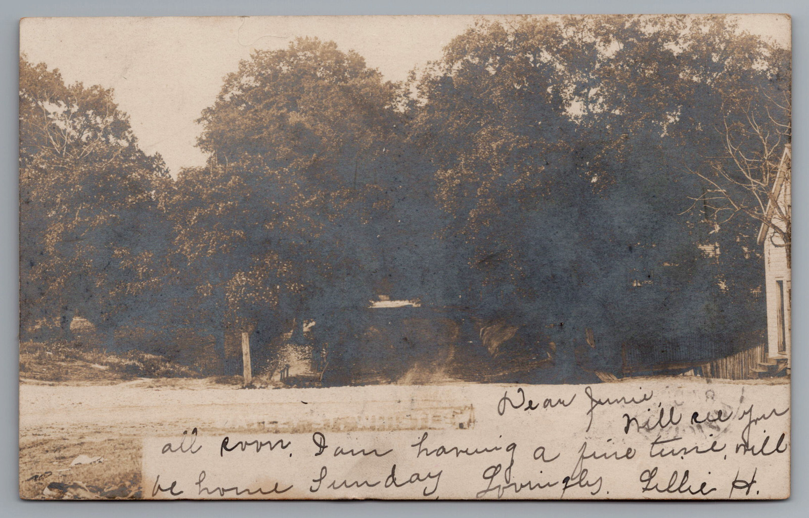 Whistler Alabama Wailey Street Real Photo Postcard
