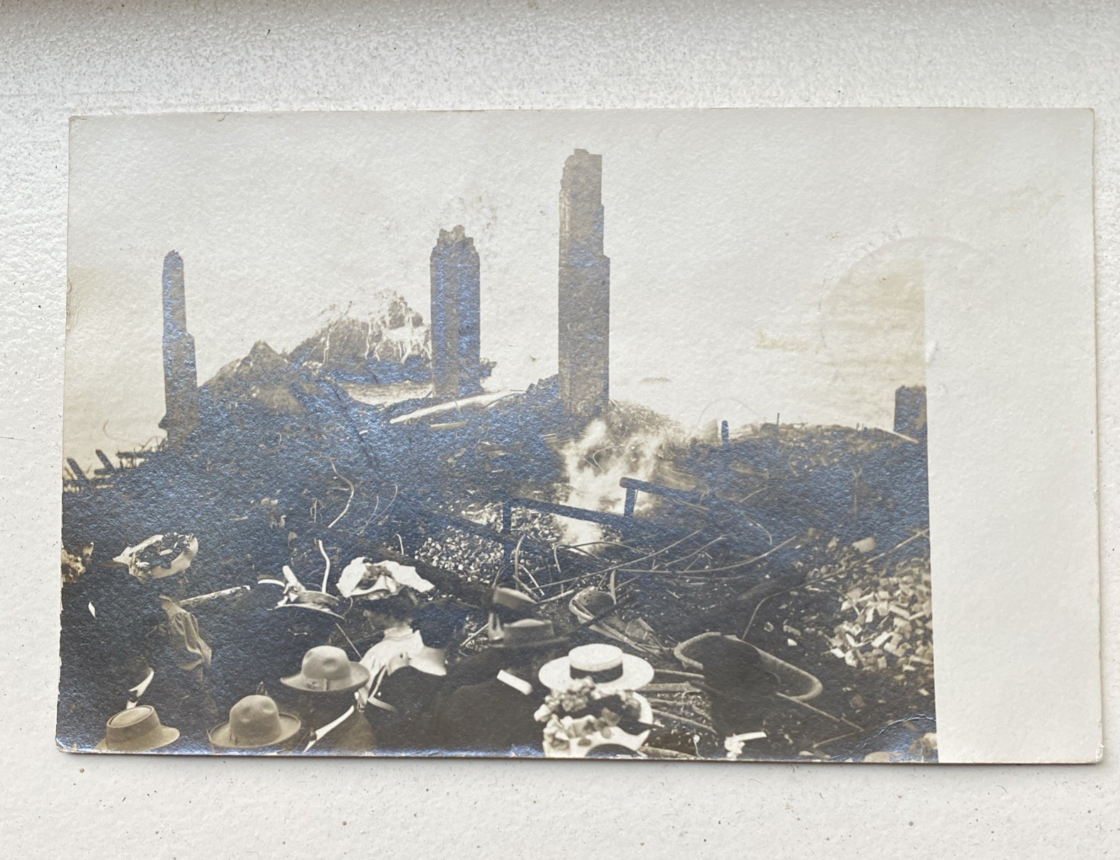 San Francisco Burning of the Cliff House September 7, 1907 Real Photo Postcard