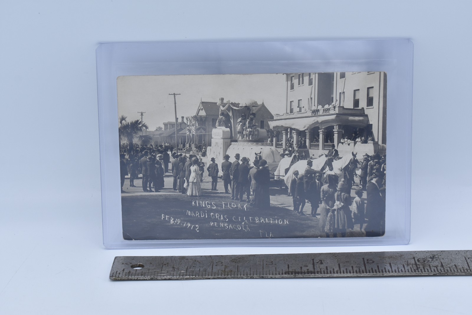 Pensacola Florida Mardi Gras Celebration 1912 Real Photo Postcard