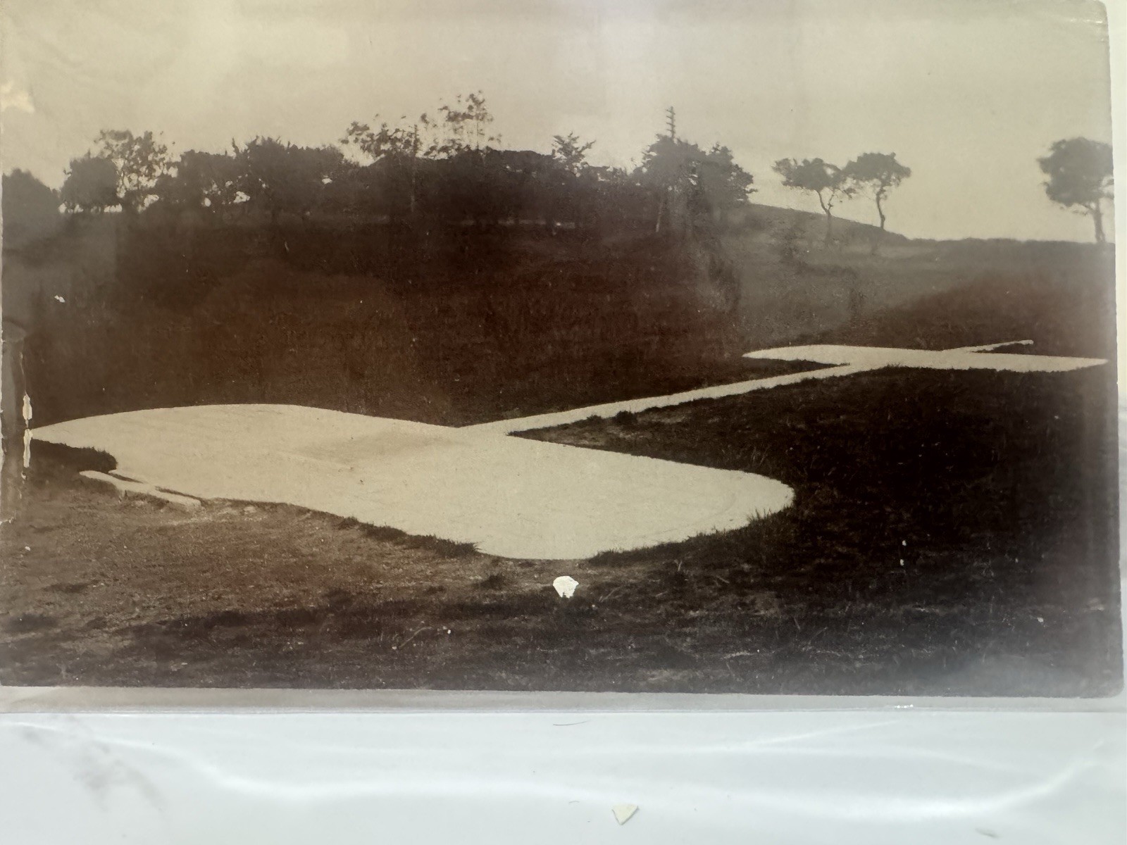 British World War 1 Decoy Airfield Dummy Plane Camouflage Aerial Illusion Real Photo Postcard