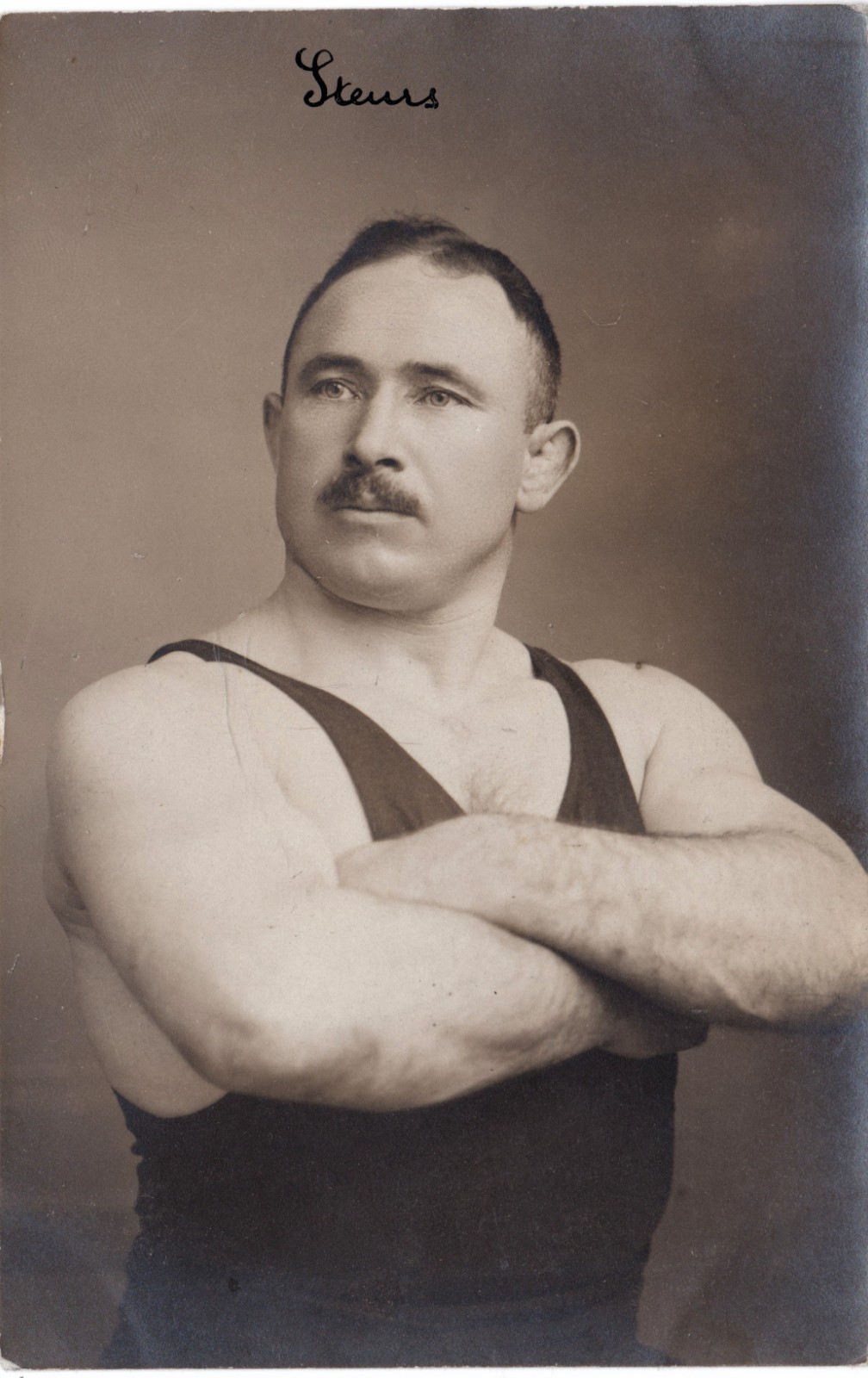 Wrestler/Bodybuilder Gay Interest Real Photo Postcard