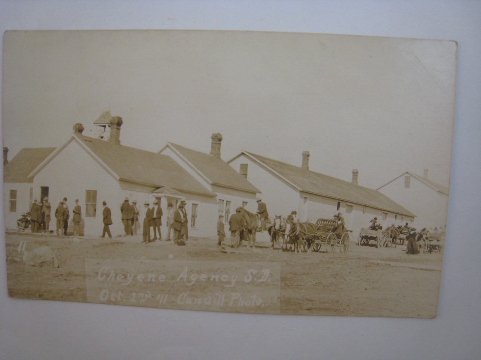 Candill South Dakota Cheyenne Agency 1907 Real Photo Postcard
