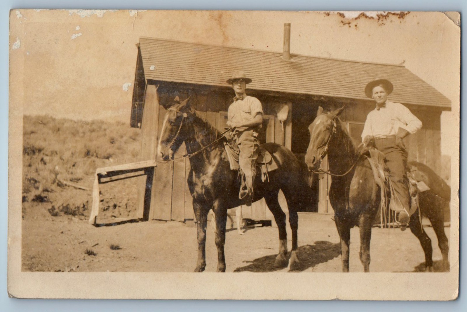 Kimberly Nevada Ghost Town Mining Shack Real Photo Postcard