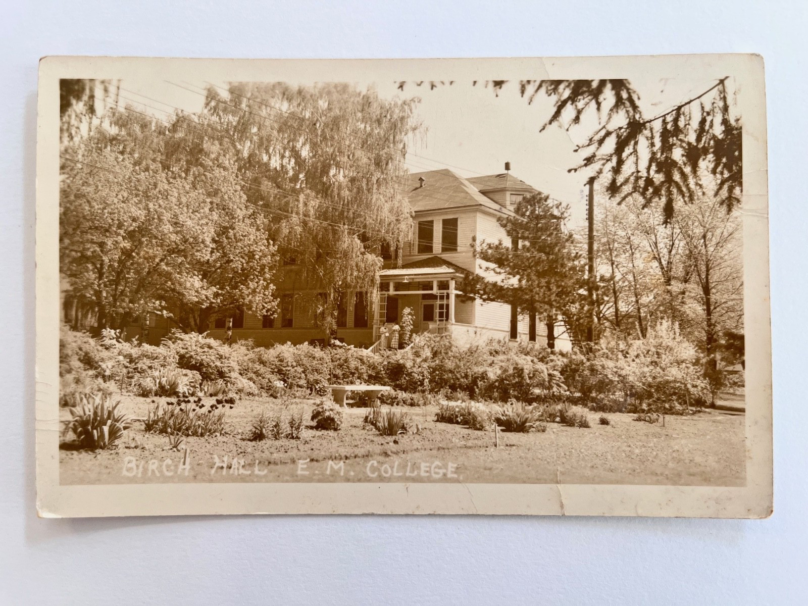 Berrien Springs Michigan Birch Hall Emmanuel Missionary College Real Photo Postcard