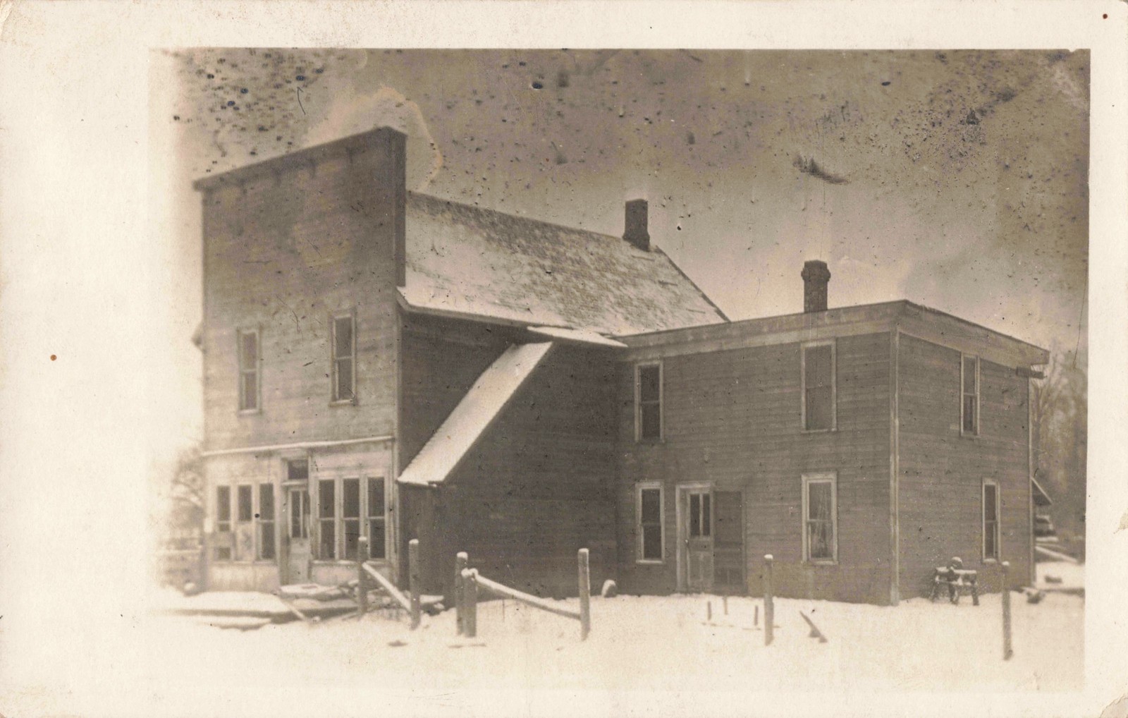 Heatherton Michigan Montmorency County Ghost Town Originally Briley 1881 Real Photo Postcard