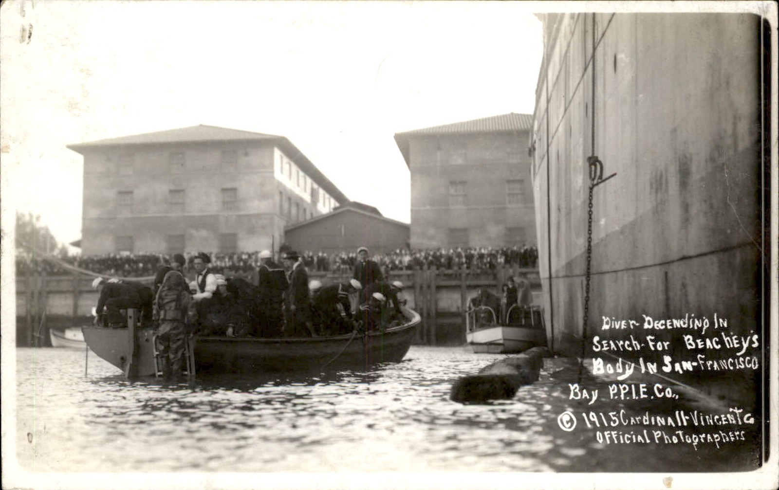 San Francisco California Lincoln Beachey Stunt Pilot Search Real Photo Postcard