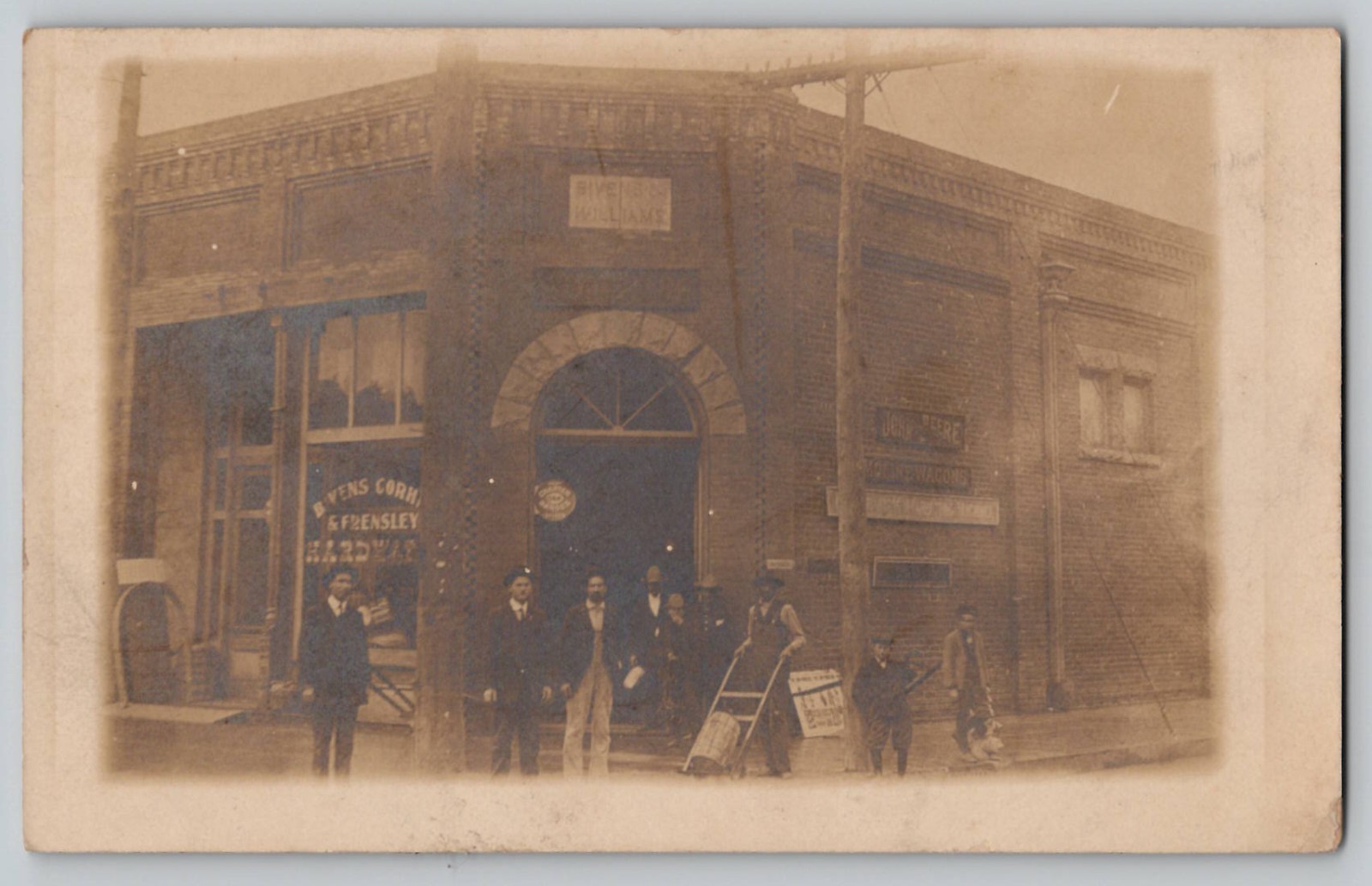 Ardmore Oklahoma Bivens Corham Frensley Hardware Real Photo Postcard