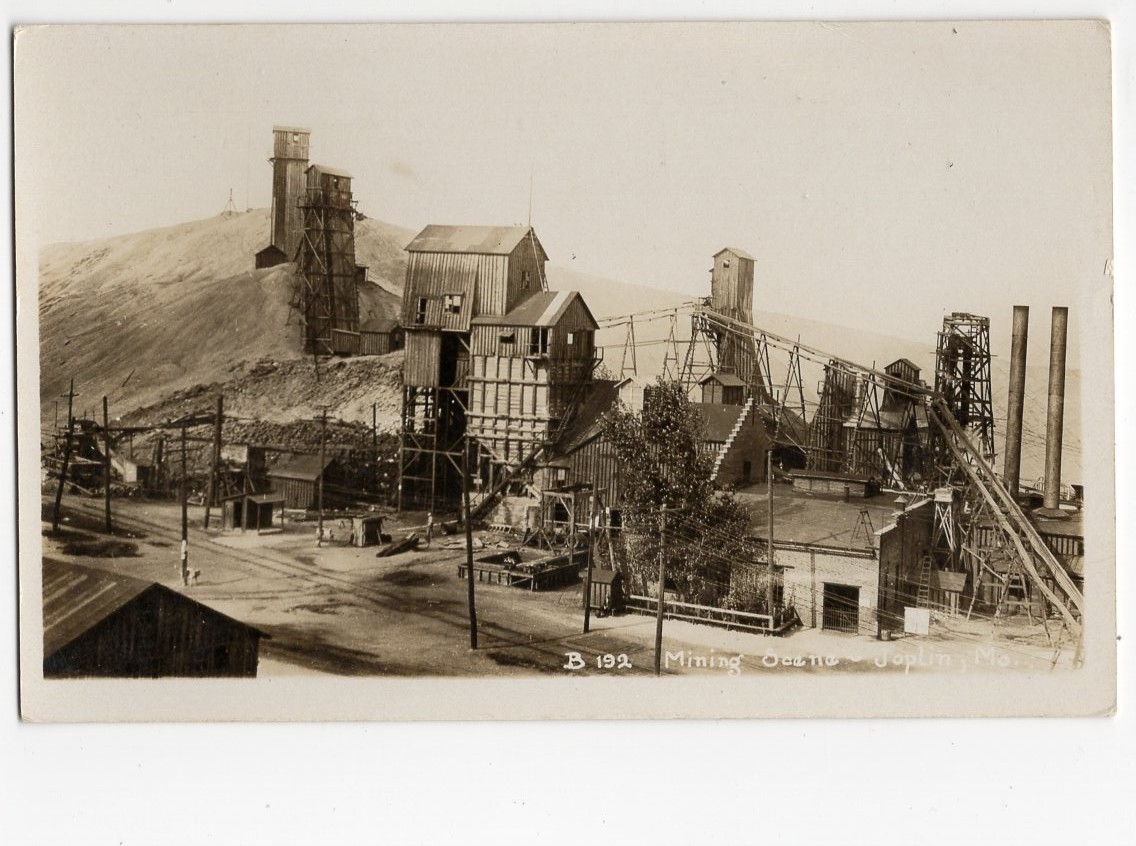 Joplin Missouri Mining Scene Railroad Complex Real Photo Postcard