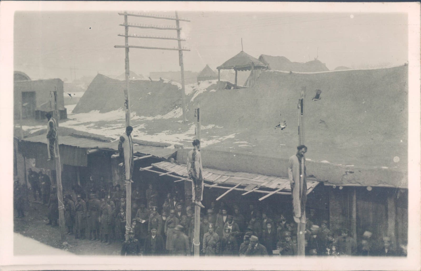 Middle East Public Street Execution Real Photo Postcard